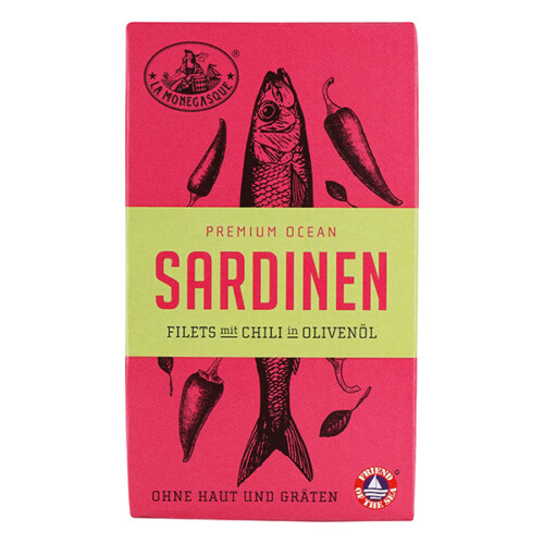 La Monegasque Sardinenfilets in Olivenöl mit Chili 125g – Bild 2