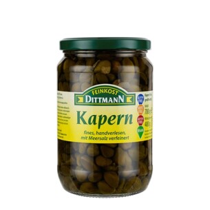 3310 Feinkost Dittmann Kapern Grossfrucht mit Meersalz 400g