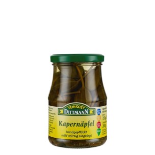 Feinkost Dittmann Kapernäpfel mild würzig handgepflückt im Glas 200 g