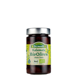 4019 Feinkost Dittmann Bio Oliven naturgereift ohne Stein 110g