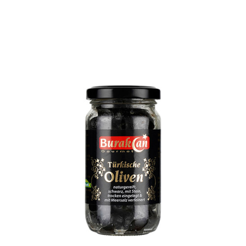 4051 Burakcan Türkische Oliven schwarz mit Stein 120g