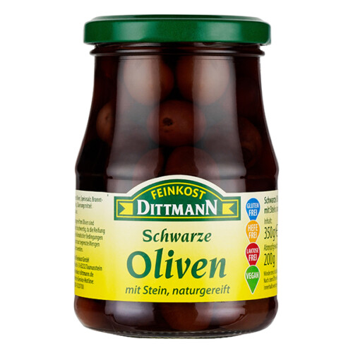 Feinkost Dittmann Oliven naturgereift mit Stein 200g – Bild 2