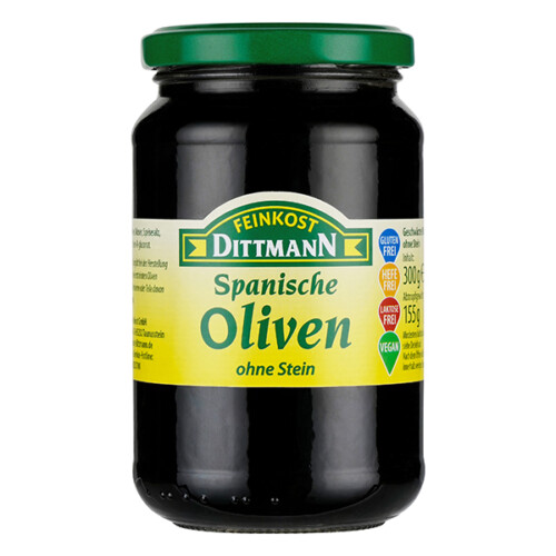 Feinkost Dittmann Schwarze Spanische Oliven ohne Stein 155g – Bild 2
