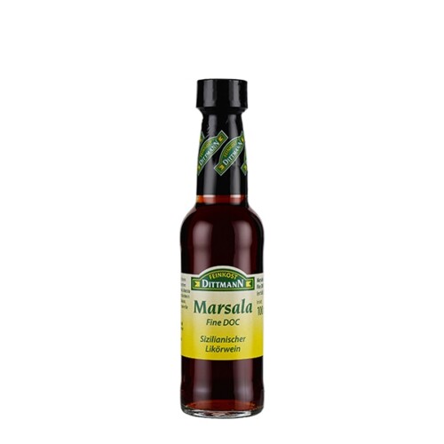 Feinkost Dittmann Marsala Sizilianischer Likörwein in Glasflasche 100 ml