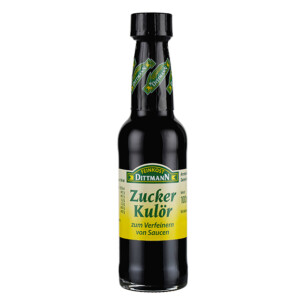 Feinkost Dittmann Zuckerkulör zum verfeinern von Saucen in Glasflasche 100 ml