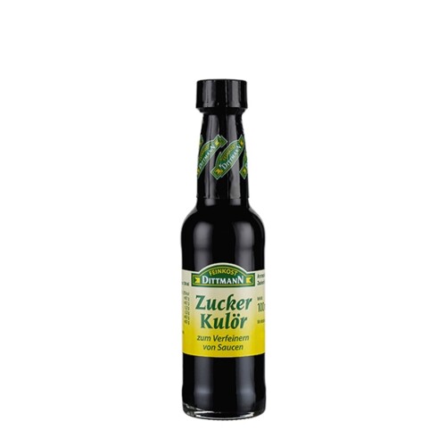 Feinkost Dittmann Zuckerkulör zum verfeinern von Saucen in Glasflasche 100 ml