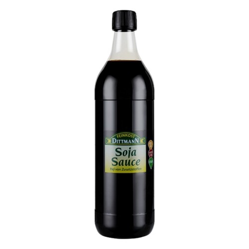 Feinkost Dittmann Soja Sauce frei von Zusatzstoffen Glasflasche 1000 ml