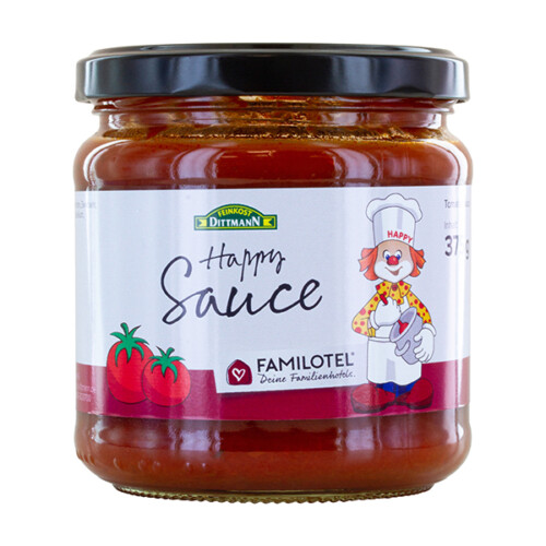 Feinkost Dittmann Familotel Happy Sauce Tomatensauce im Glas 375 g