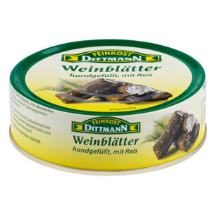 Feinkost Dittmann Weinblätter handgefüllt mit Reis in der Dose 200 g
