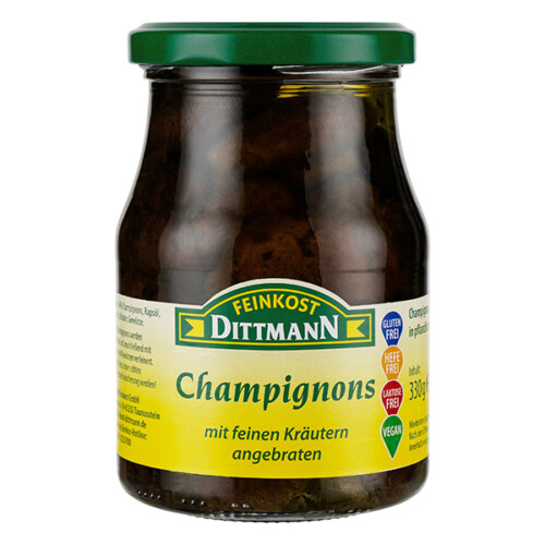 Feinkost Dittmann Frische Champignons angebraten 210g – Bild 2