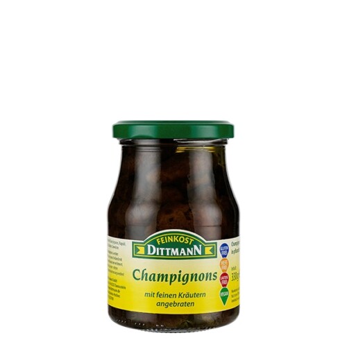 6142 Feinkost Dittmann Frische Champignons angebraten 210g