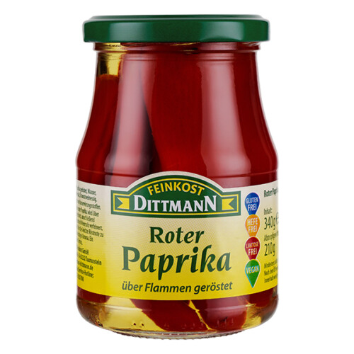 Feinkost Dittmann Paprika geröstet 210g – Bild 2