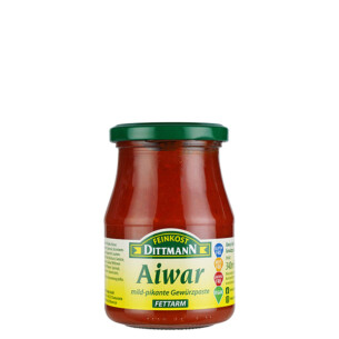 Feinkost Dittmann Aiwar mild pikante Gewürzpaste Fettarm im Glas 340 ml