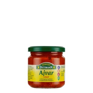 6394 Feinkost Dittmann Ajvar scharf 182ml