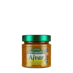 6398 Feinkost Dittmann Ajvar geröstet gelb 182ml