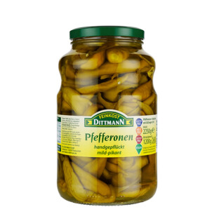 Feinkost Dittmann Pfefferonen mild pikant im Glas 1200 g