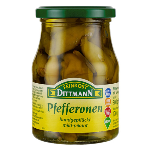 Feinkost Dittmann Pfefferonen mild-pikant 170g – Bild 2