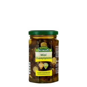 6420 Feinkost Dittmann Mini Champignons gefüllt mit Frischkäse 275g
