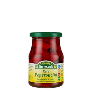 6453 Feinkost Dittmann Peperoncini rot mild 160g