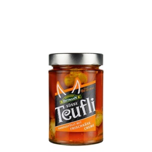 6465 Feinkost Dittmann Teufli süß gefüllt mit Frischkäse 290g
