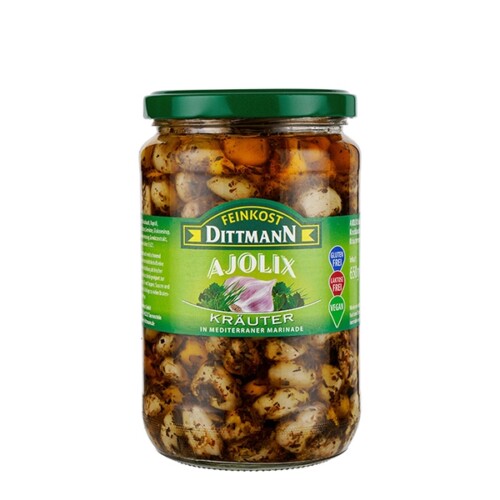 Feinkost Dittmann Ajolix Kräuter in mediterraner Marinade im Glas 650 g
