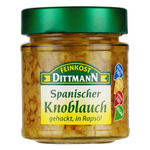 Feinkost Dittmann Knoblauch gehackt natur 130g – Bild 2