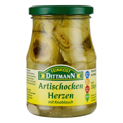 Feinkost Dittmann Artischockenherzen mit Knoblauch 330g – Bild 2