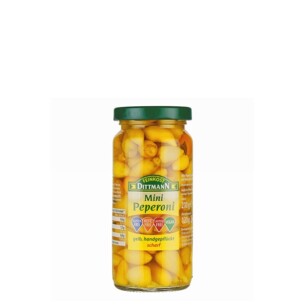 6861 Feinkost Dittmann Baby Peperoni gelb scharf 120g