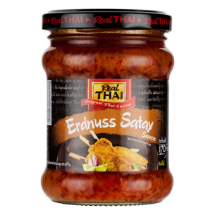 Real Thai Erdnuss Satay Sauce im Glas 170 ml