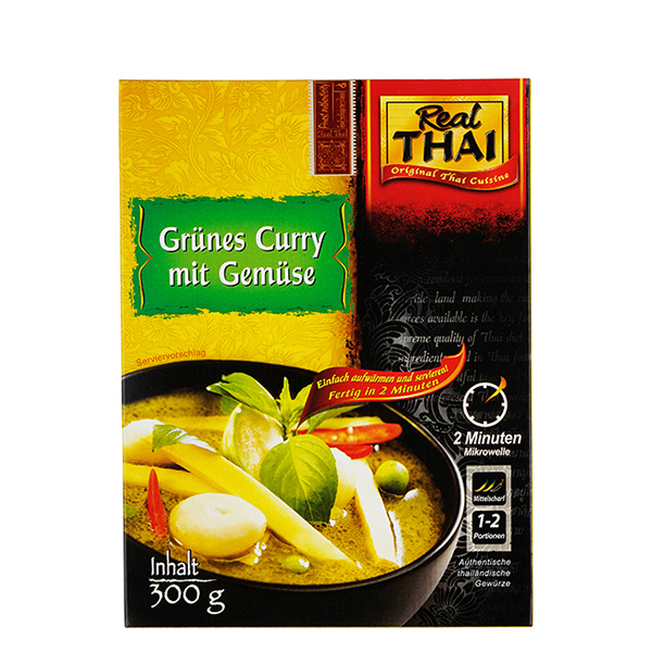Real Thai grünes Curry mit Gemüse 300g - Feinkost Dittmann
