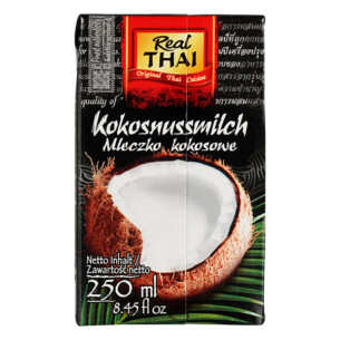 Real Thai Kokosnussmlich 17 bis 19 % Papiertüte 250 ml