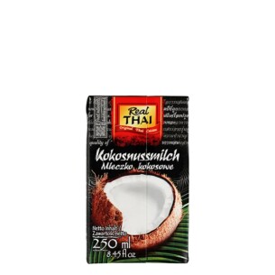 Real Thai Kokosnussmilch 17 bis 19 % in Pappkarton 250 ml