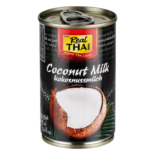 Real Thai Kokosnussmilch 17 bis 19 % in Dose 165 ml