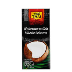 Real Thai Kokosnussmilch 17 bis 19 % Papiertüte 1000 ml