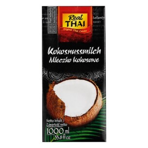 Real Thai Kokosnussmilch 17 bis 19 % Pappkarton 1000 ml