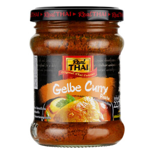 Real Thai gelbe Curry Paste im Glas 227 g