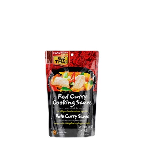 Real Thai Red Curry Sauce in Plastikbeutel 250 ml