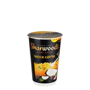 7502 Sharwoods Curry Rice Chicken Korma Pot 70g