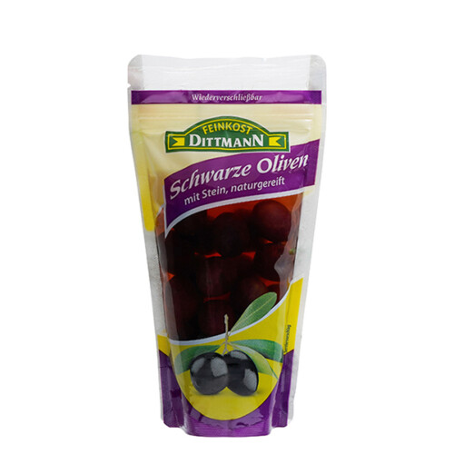 8020 Feinkost Dittmann Oliven schwarz mit Stein 125g