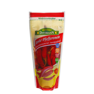 8043 Feinkost Dittmann Rote Pfefferonen 125g