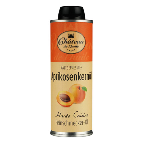 Chateau de l'huile kaltgepresstes Aprikosenöl in Blechflasche 250 ml