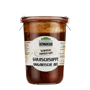 Feinkost Dittmann Gulaschsuppe Ungarische Art im Sturzglas 750 ml