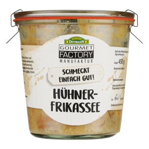 Feinkost Dittmann Gourmet Factory Hühnerfrikassee 2er Pack im Einmachglas jeweils 450 g