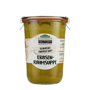 Feinkost Dittmann Gourmet Factory Erbsenrahmsuppe 2 er Pack in Einmachglas jeweils 700 g