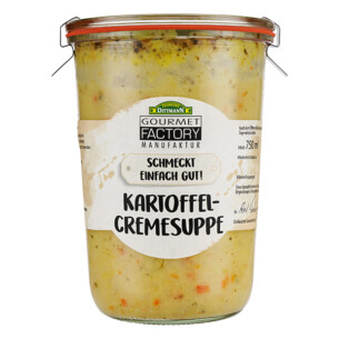 Gourmet Factory Kartoffelsuppe 2er-Pack in Einmachglas jeweils 750 ml