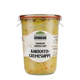 Feinkost Dittmann Gourmet Factory Kartoffelcremesuppe 2 er Pack in Einmachglas jeweils 700 g
