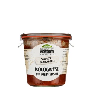 Feinkost Dittmann Gourmet Factory Bolognese mit Rindfleisch 2er Pack in Einmachglas jeweils 450 g