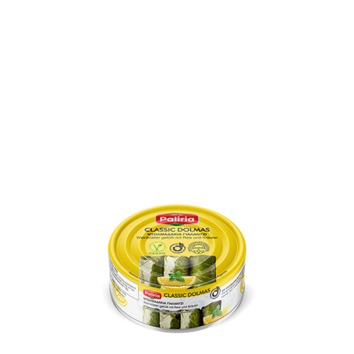 Paliria Klassische Dolmas Weinblätter gefüllt mit Reis und Kräuter in der Dose 200 g