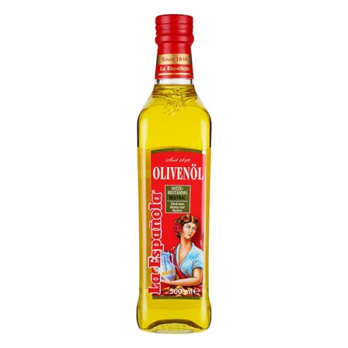 La Española neutrales Olivenöl hitzebeständig Glasflasche 500 ml