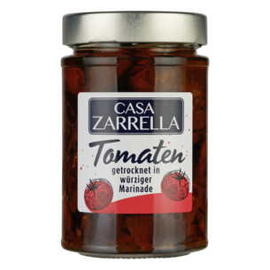 Casa Zarrella getrocknete Tomaten in würziger Marinade im Glas 290 g